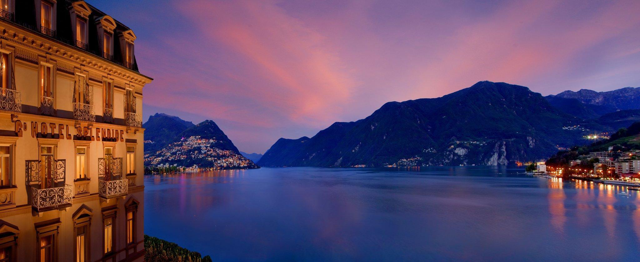 โรงแรมสเปลนดิด รอยัล ลูกาโน ภายนอก รูปภาพ Lake Lugano