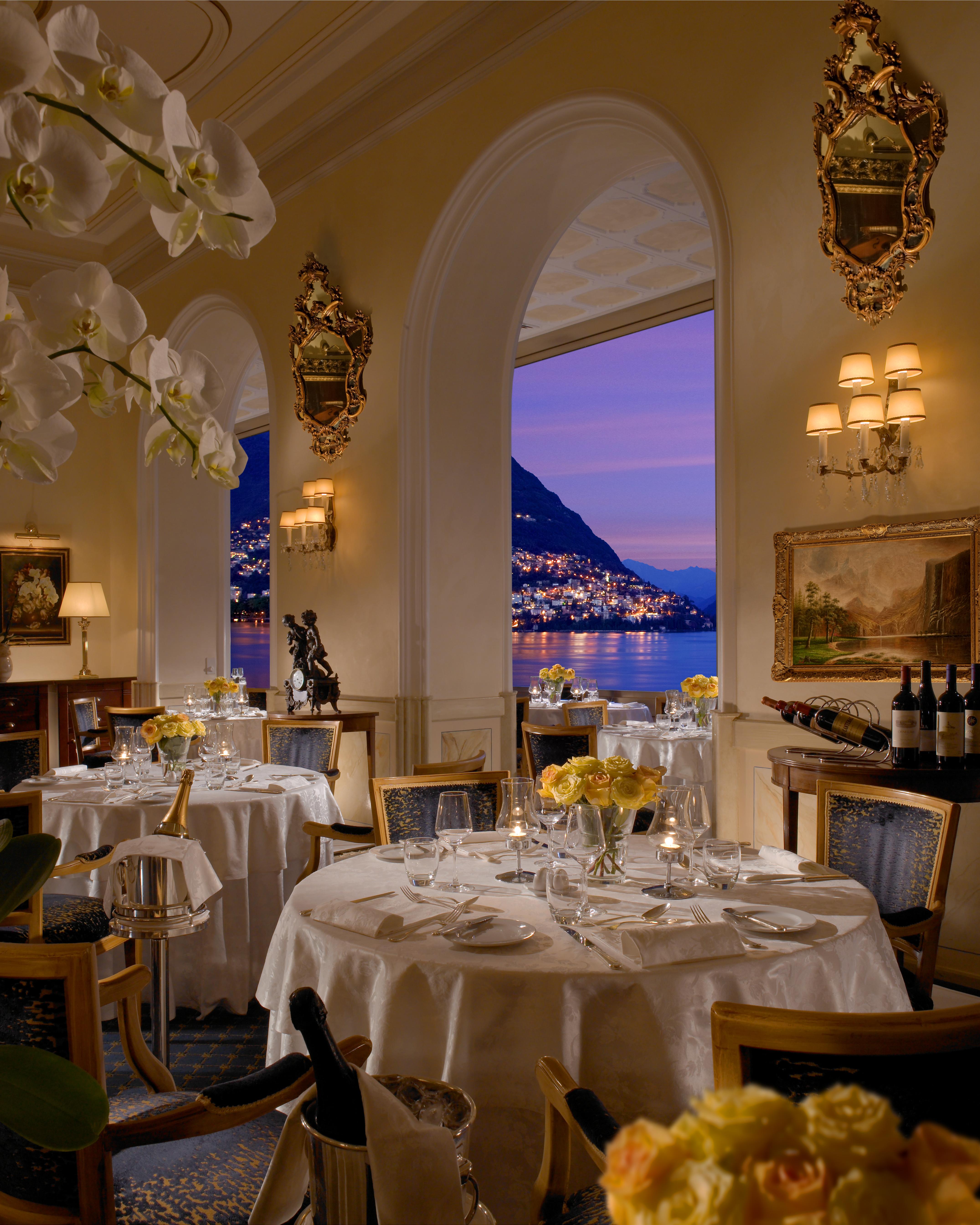 โรงแรมสเปลนดิด รอยัล ลูกาโน ร้านอาหาร รูปภาพ The restaurant